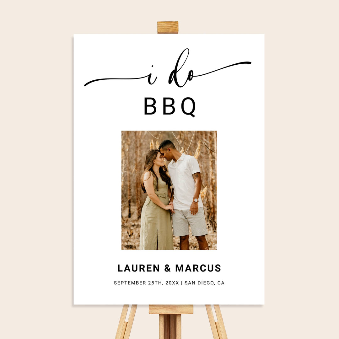 I DO BBQ Engagement Party Welcome Sign