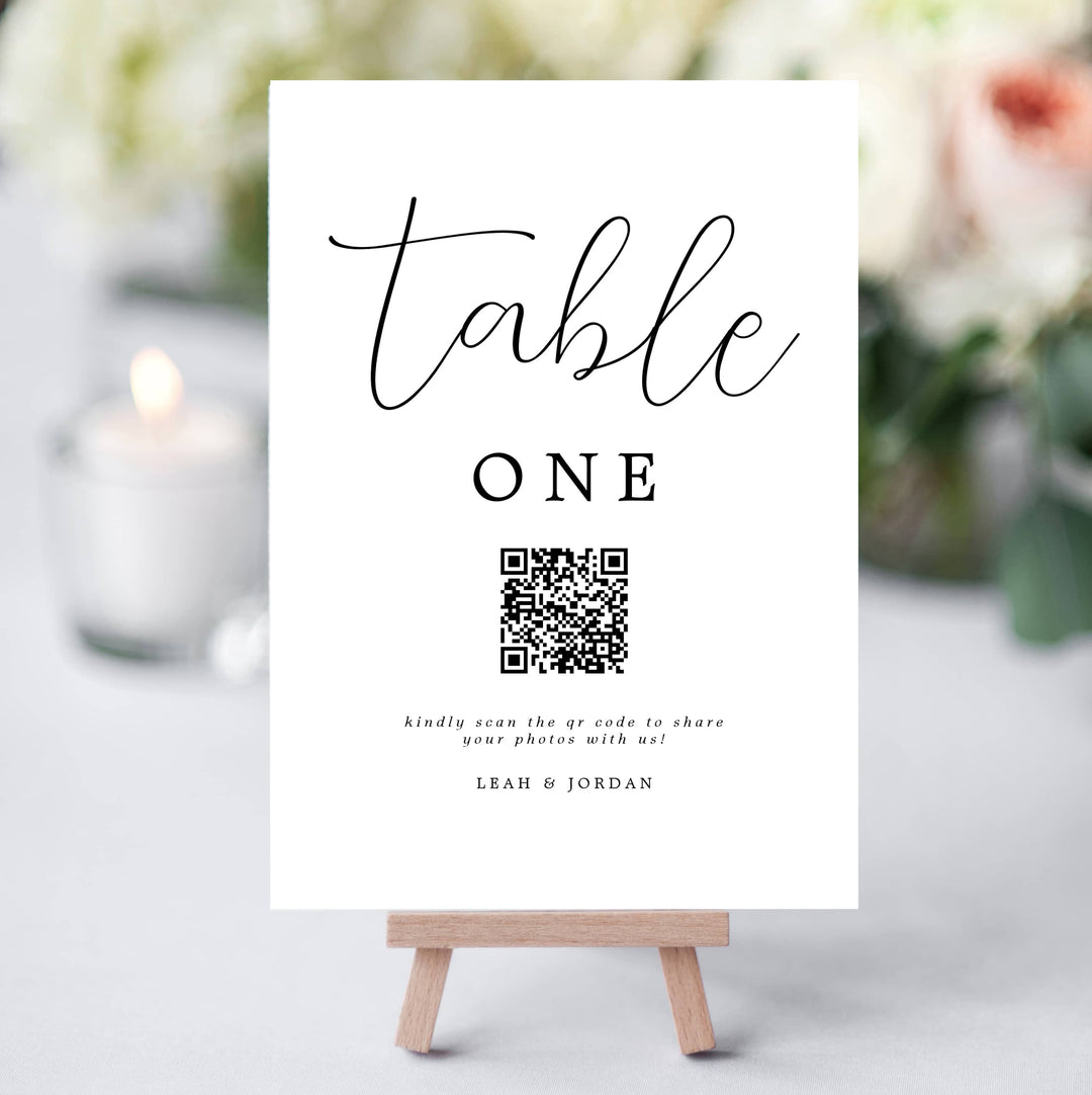 RUSTIC CHIC Wedding Table Number Sign
