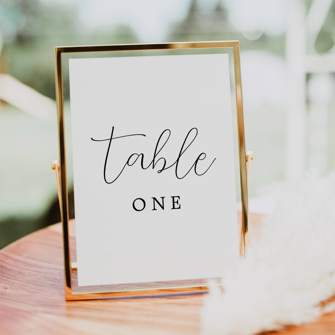 RUSTIC CHIC Wedding Table Number Sign
