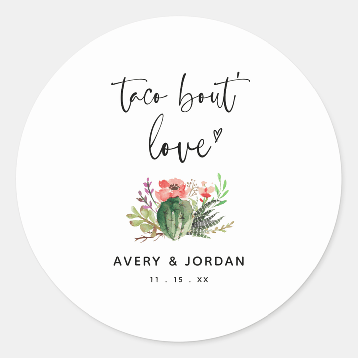 TACO BOUT LOVE Stickers