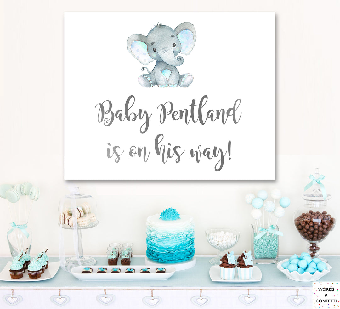 boy-baby-shower-cake-table-decorations-blue-elephant