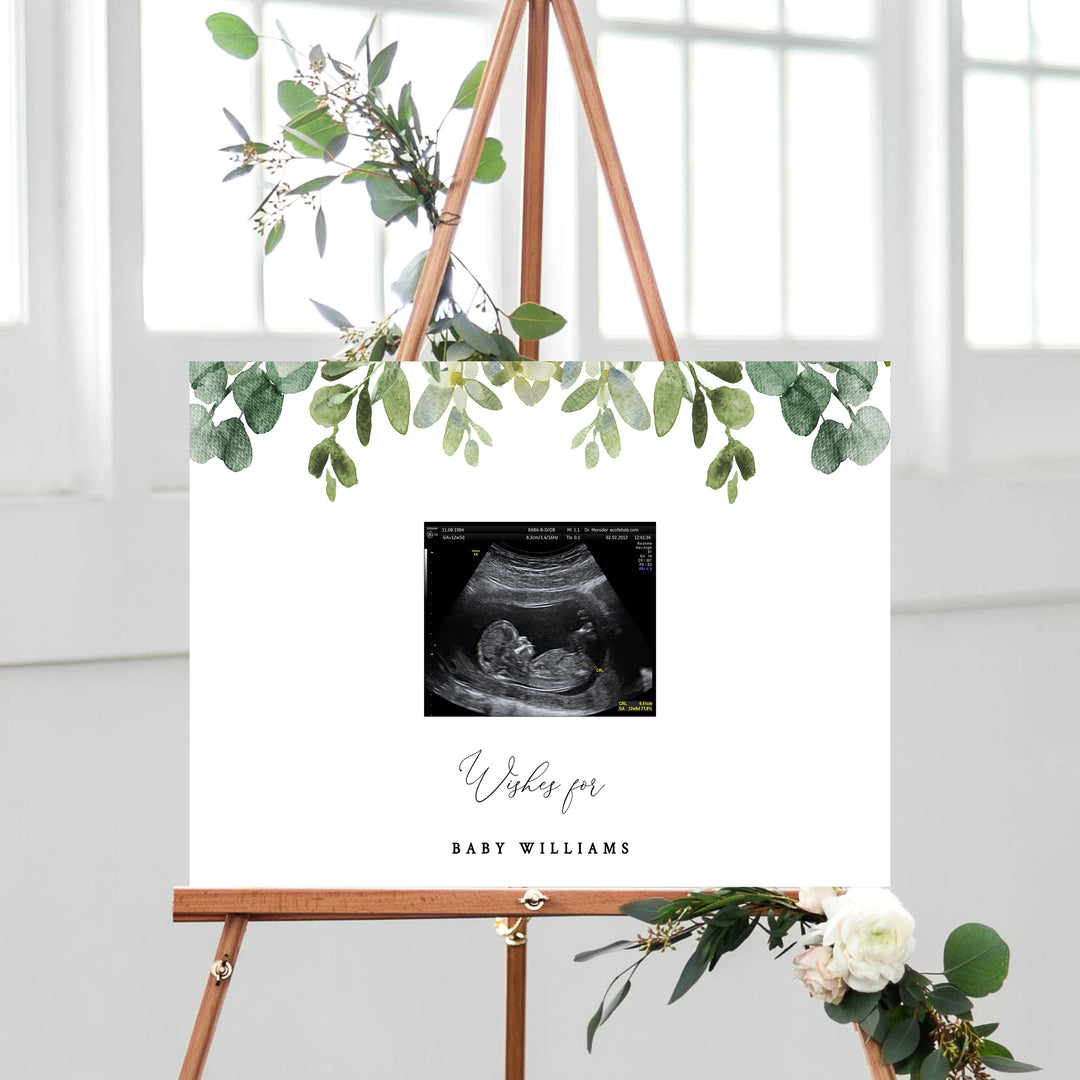 eucalyptus-baby-shower-decorations-guest-book-sign