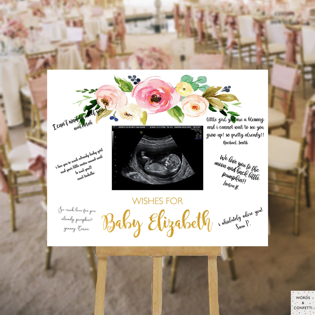 floral-baby-shower-guest-book-alternative-sonogram-ultrasound-words-and-confetti
