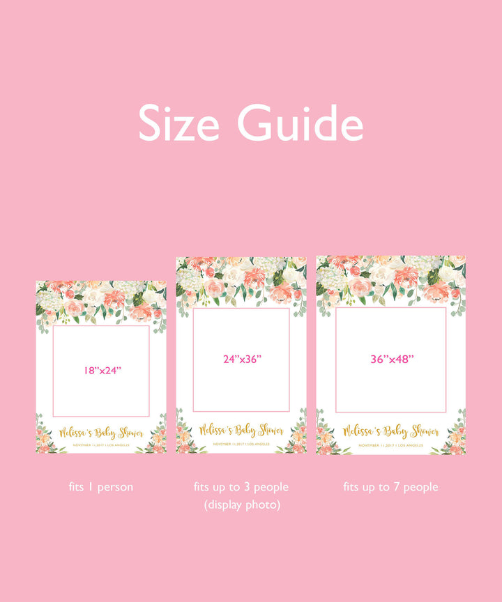 Floral Photo Booth Frame Prop