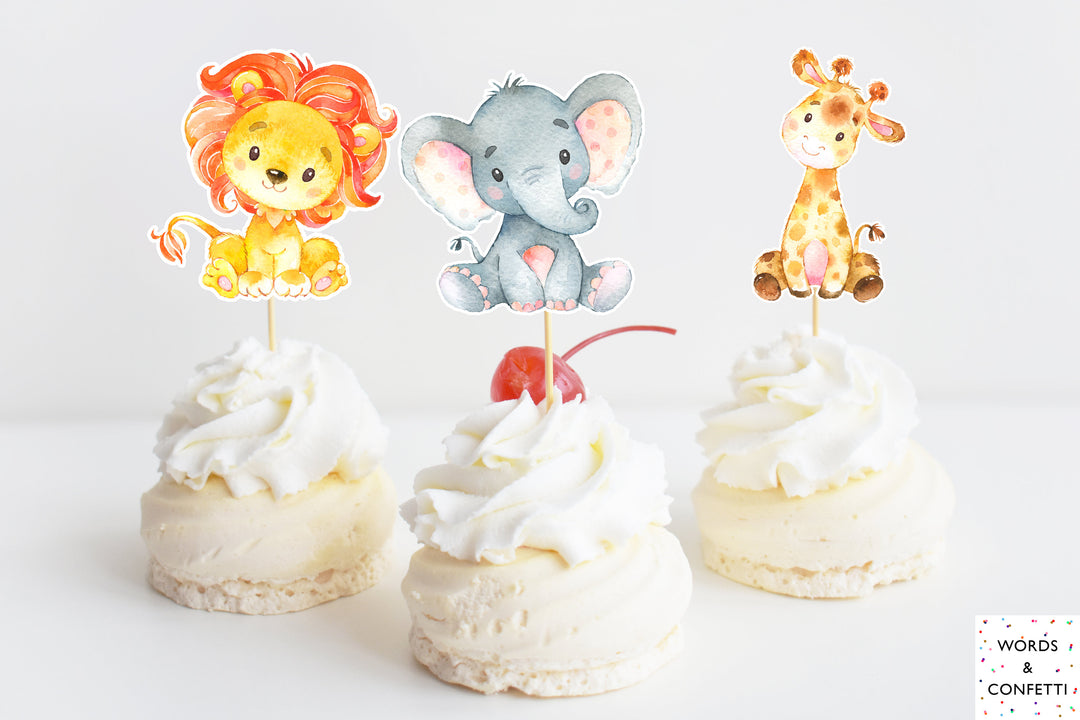 safari-cake-toppers-printable-words-and-confetti